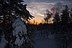 Puesta de sol desde el Guesthouse Borealis en Rovaniemi. Muy recomendable el sitio.